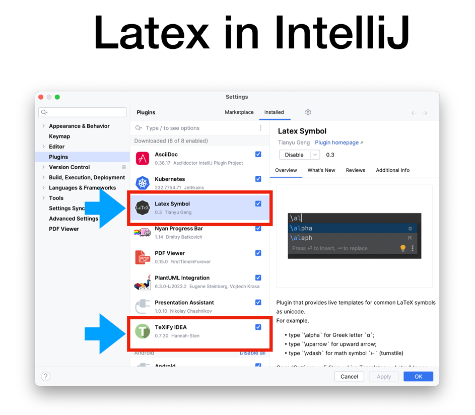 latex in intellij